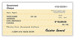 Image of a cheque